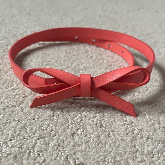 Coral Pink Bow Belt XXS - Picture 1 of 4